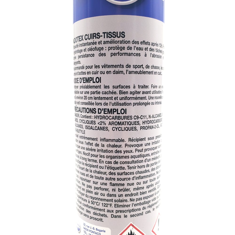 Imperméabilisant cuirs et tissus Padotex 400ml