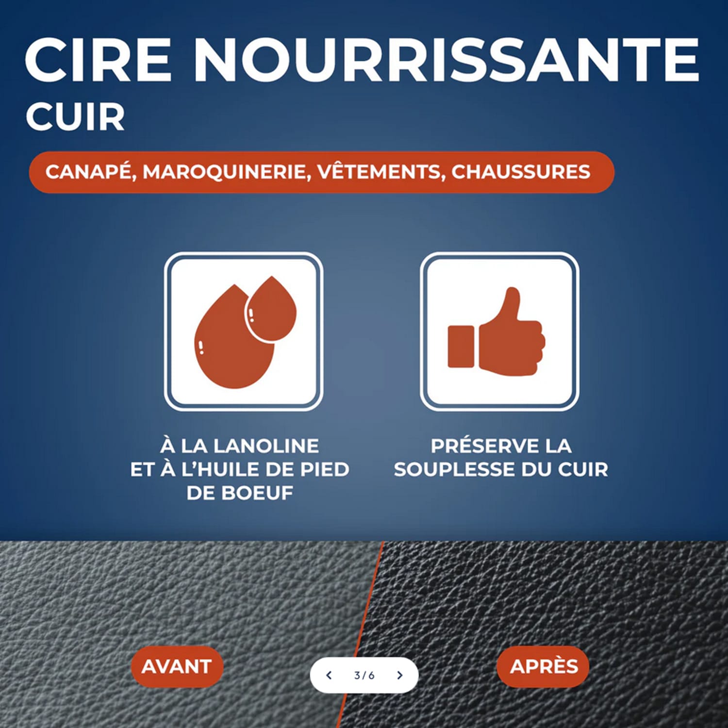 Cire rénovante nourrissante pour cuirs secs Starwax 200ml