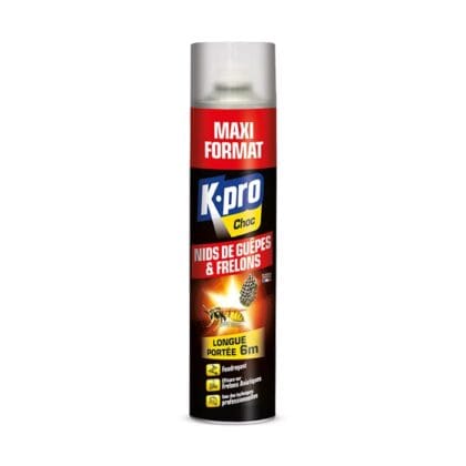 Aérosol foudroyant nids de guêpes et frelons K.pro 600ml
