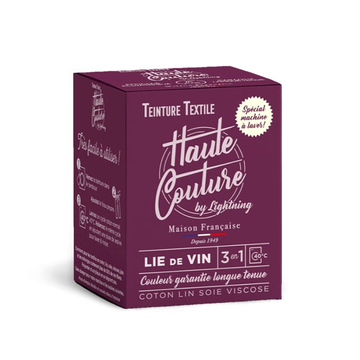 Teinture Textile Lie de vin Haute Couture