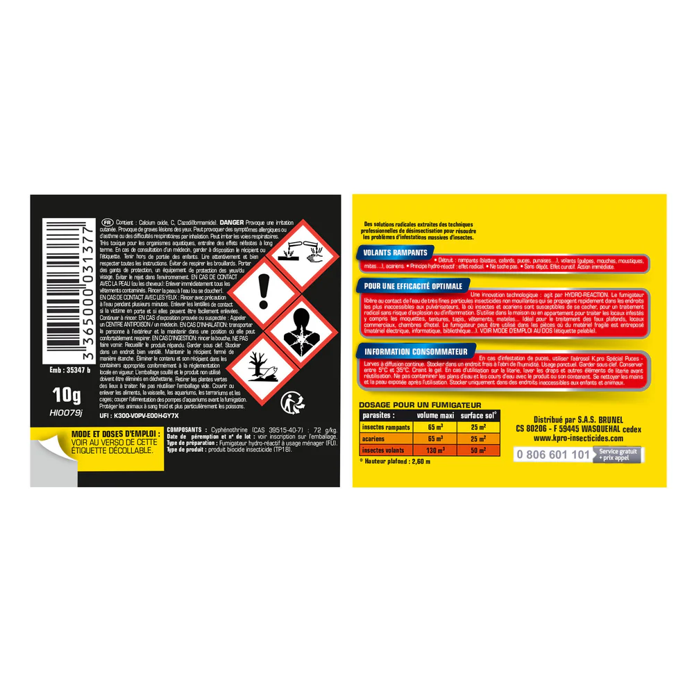 Fumigateur total spécial infestation Starwax