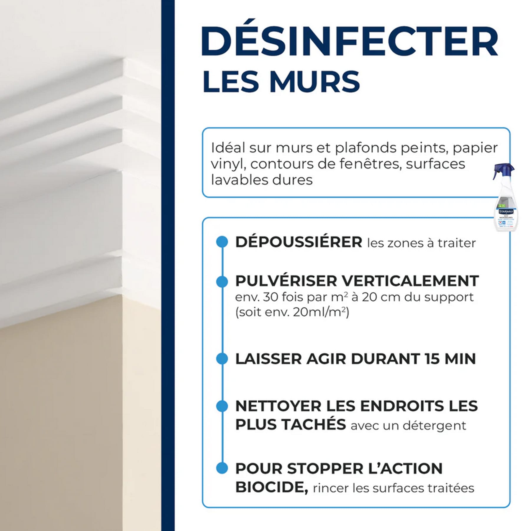 Anti-moisissure pièces à vivre Starwax 500ml