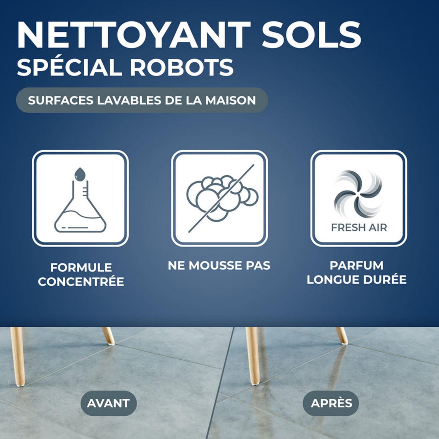 Nettoyant sols spécial robots Starwax 1L